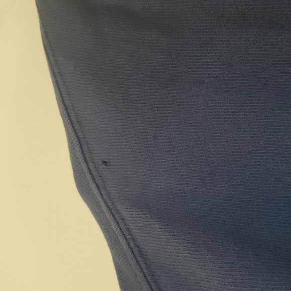 Vintage Lands End Mens Longsleeve Polo Size Medium Cotton Rugby Style Navy - Picture 6 of 11